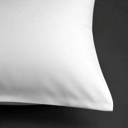 Plain (No Satin Stitch) - White Cotton 200TC Duvet Cover Set - Linen and Co