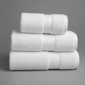 White Simon Baker bath towel by Linen and Co - hospitality towel