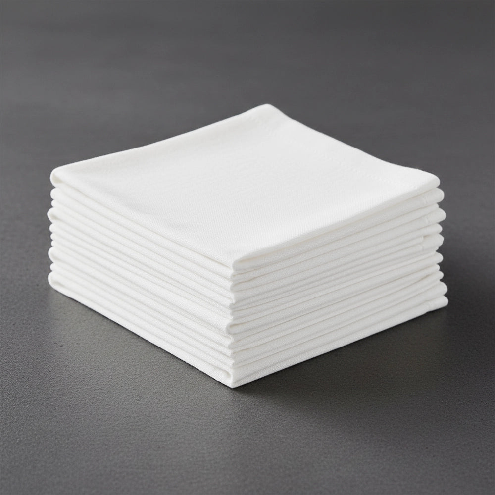 White Tabling Napkins by Linen and Co - premium hospitality 