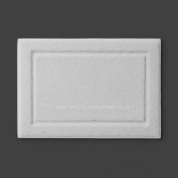 White towelling bath mat - premium hospitality bath linen by Linen and Co
