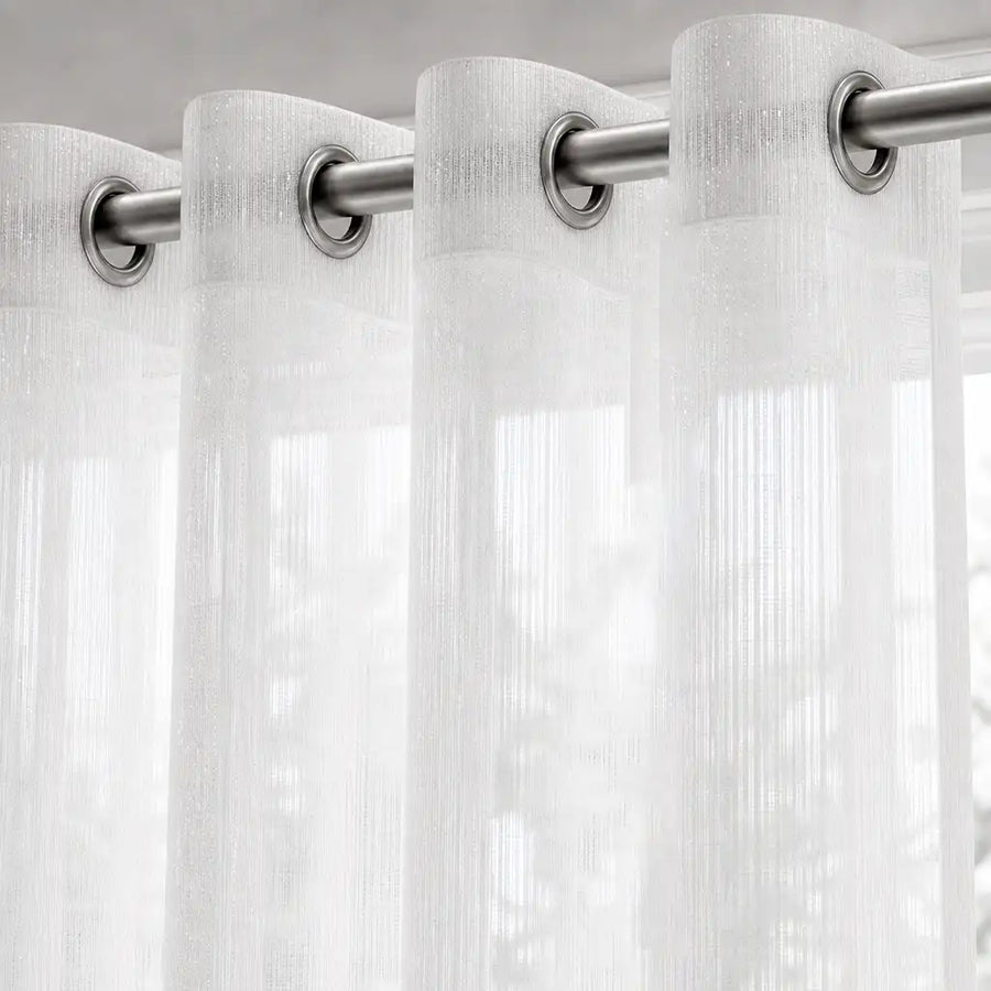 Eyelet heading detail for Whittaker Sheer Ready-Made Taped Curtain