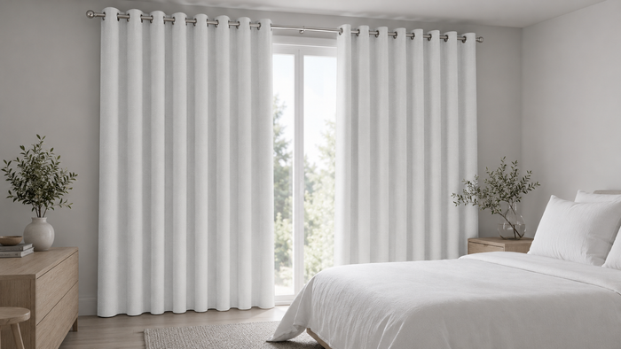 Woven Blockout Curtain - Eyelet
